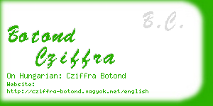 botond cziffra business card